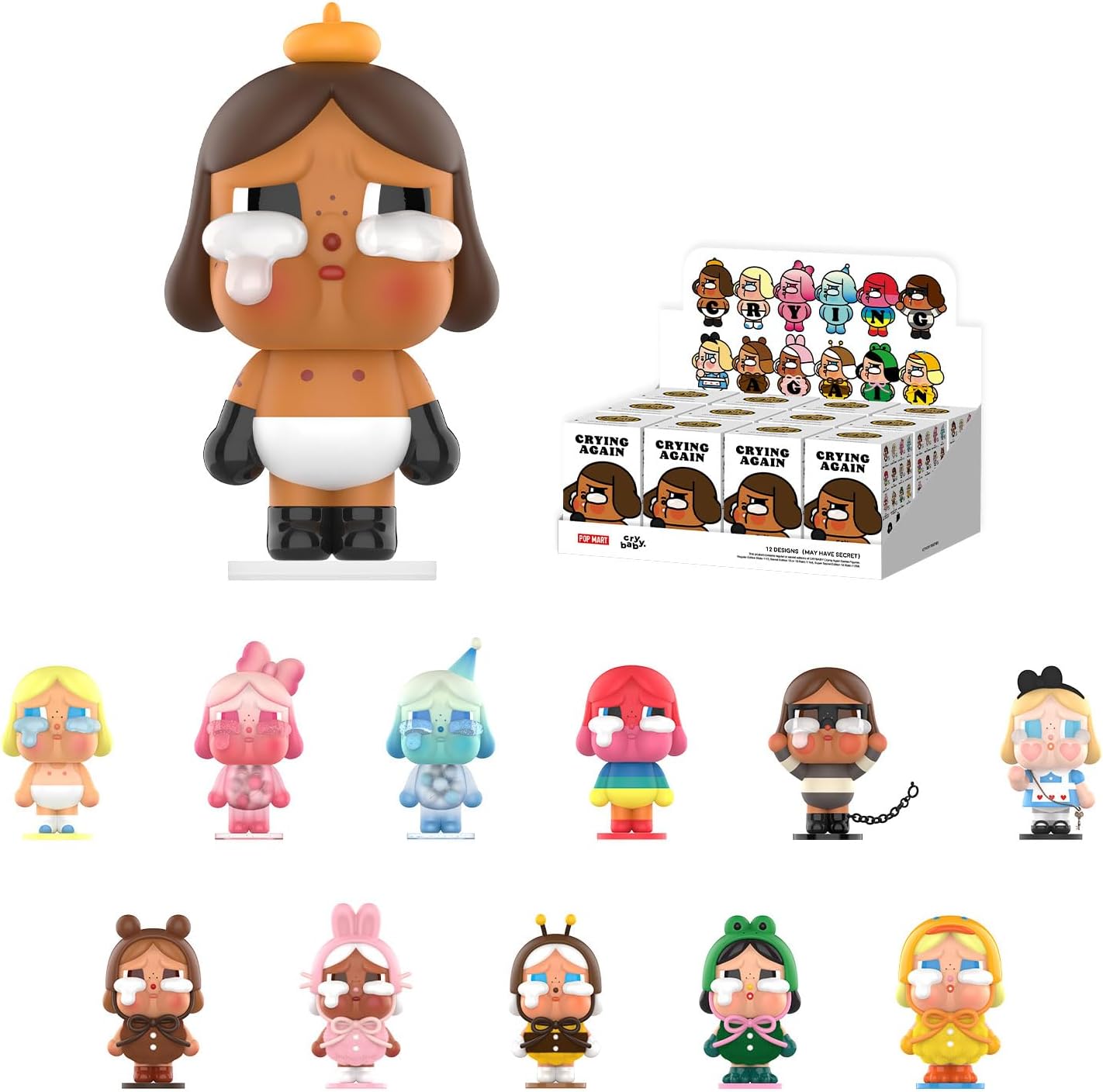 POP MART Crybaby Crying Again Series Figures for Collectors