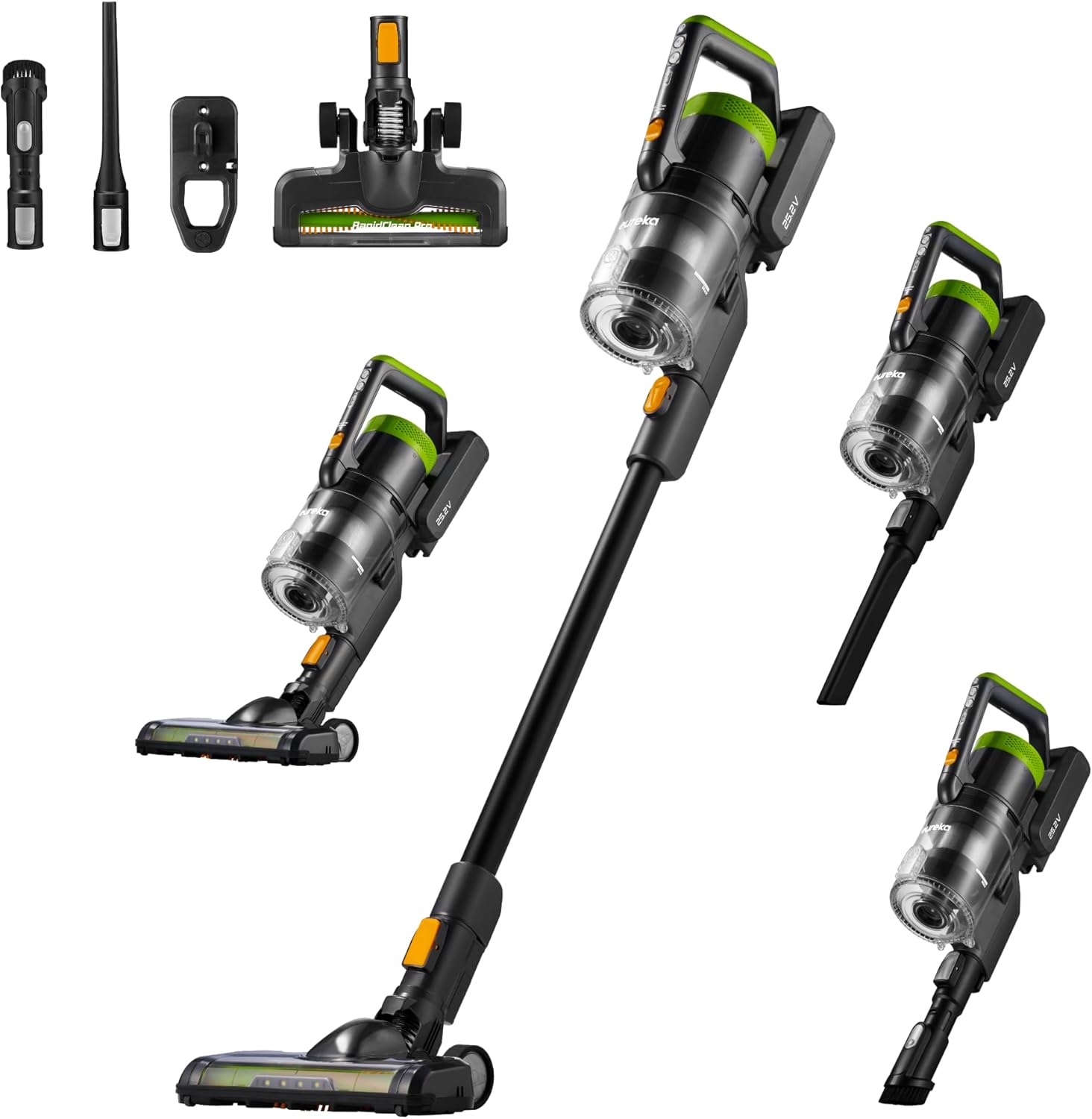 Eureka RapidClean Pro Cordless Vacuum - Lightweight with LED Headlights