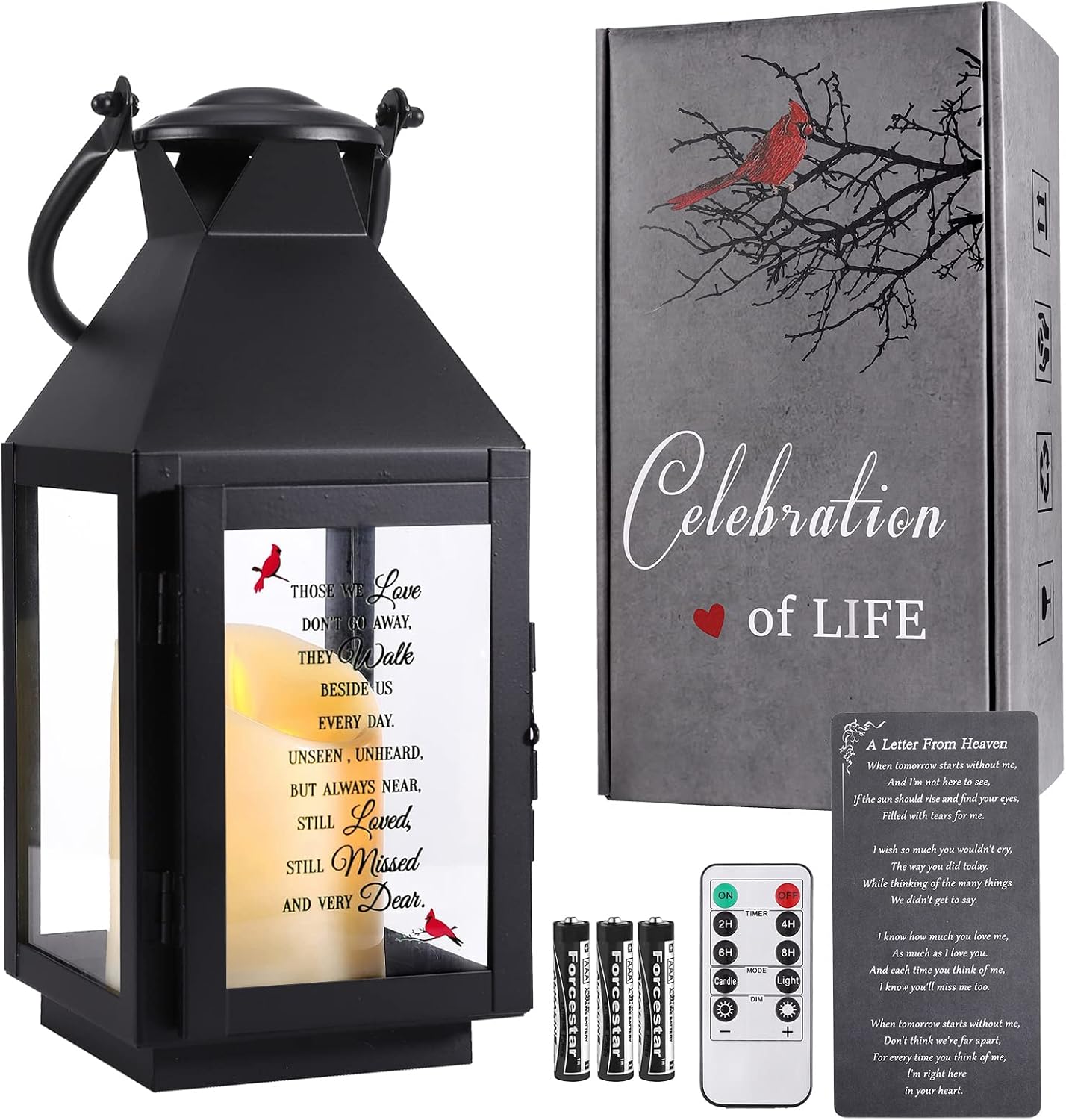Memorial Lantern for Loved Ones, Sympathy Gifts for Loss
