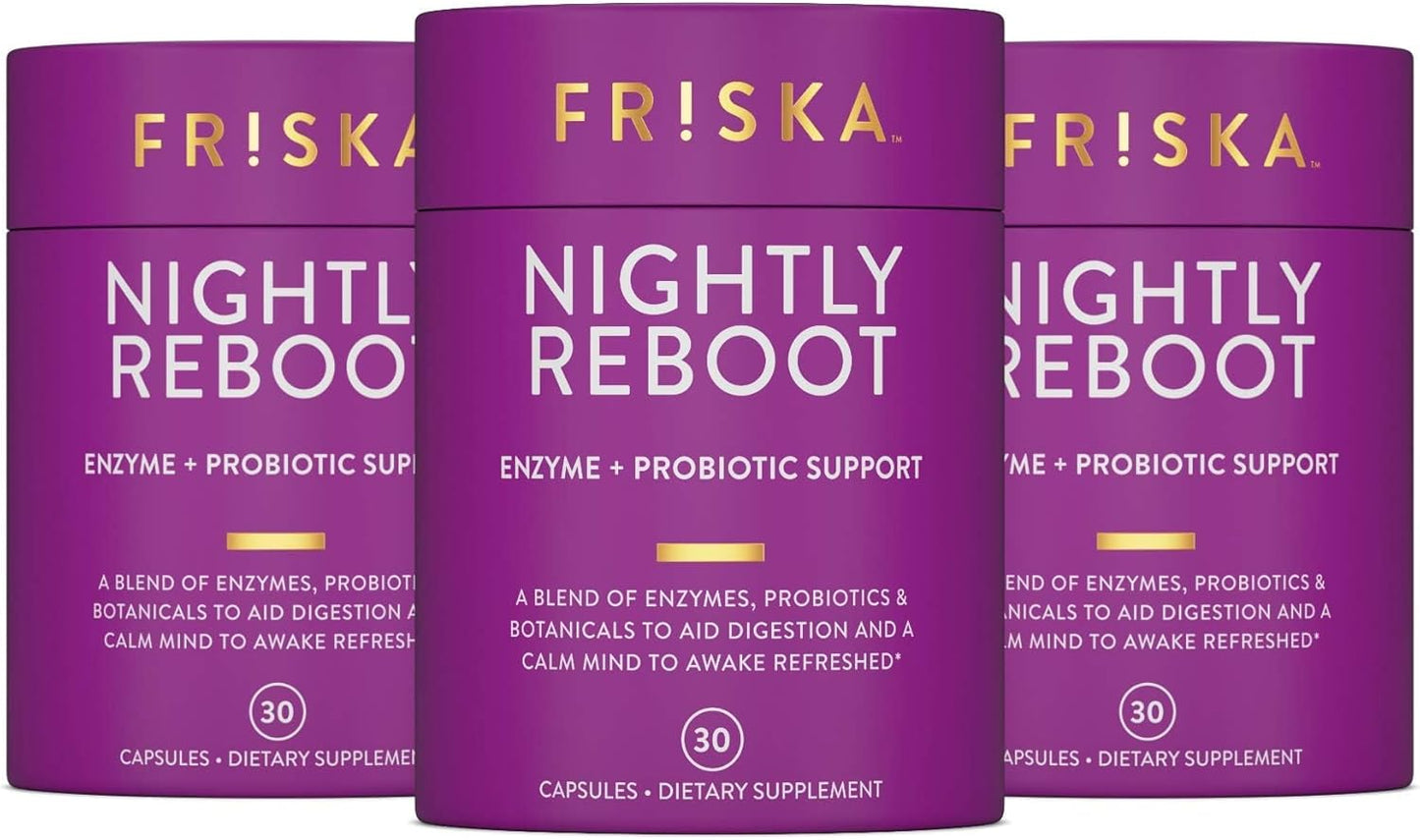 Nightly Reboot Probiotics and Enzymes for Better Sleep and Digestion