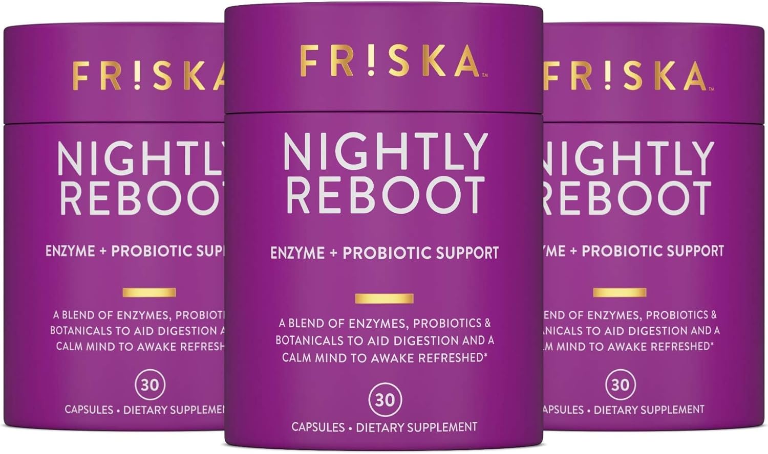 Nightly Reboot Probiotics and Enzymes for Better Sleep and Digestion