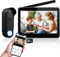 Wireless WiFi Video Doorbell Intercom System - 7in 1080P Touch Monitor