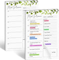 Weekly Meal Planner Magnetic Pad 2-Pack - Tearable Grocery Lists