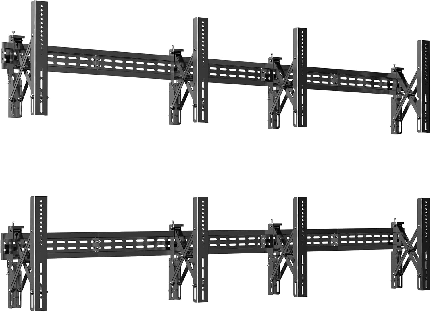 VIVO Pop-Out Steel 2x2 Video Wall Mount for 4 Screens 37-65 in