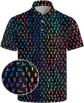 Golf Shirts for Men Funny Golf Polo Shirts - Moisture Wicking