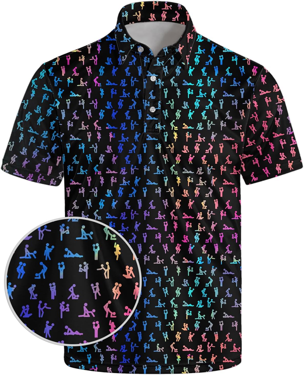 Funny Golf Shirts for Men - Moisture Wicking Performance Polos