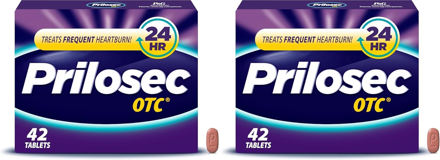Prilosec OTC Omeprazole Delayed Release for Heartburn Relief