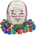 Wiz Dice DND Dice Set 140 Pieces - 20 Colorful Polyhedral Sets