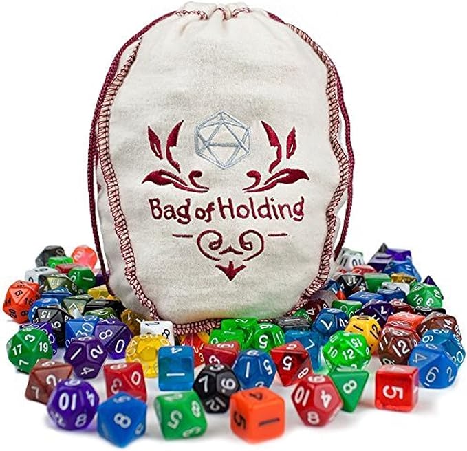 Wiz Dice DND Dice Set - 140 Pieces of Colorful Polyhedral Dice