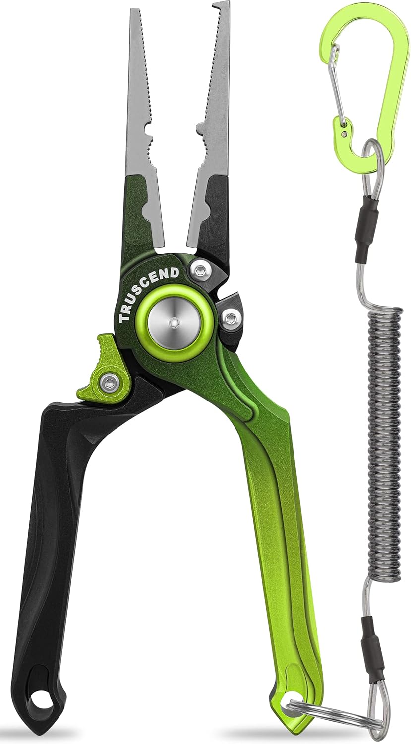 TRUSCEND Lockable Handy Fishing Pliers for Avid Anglers