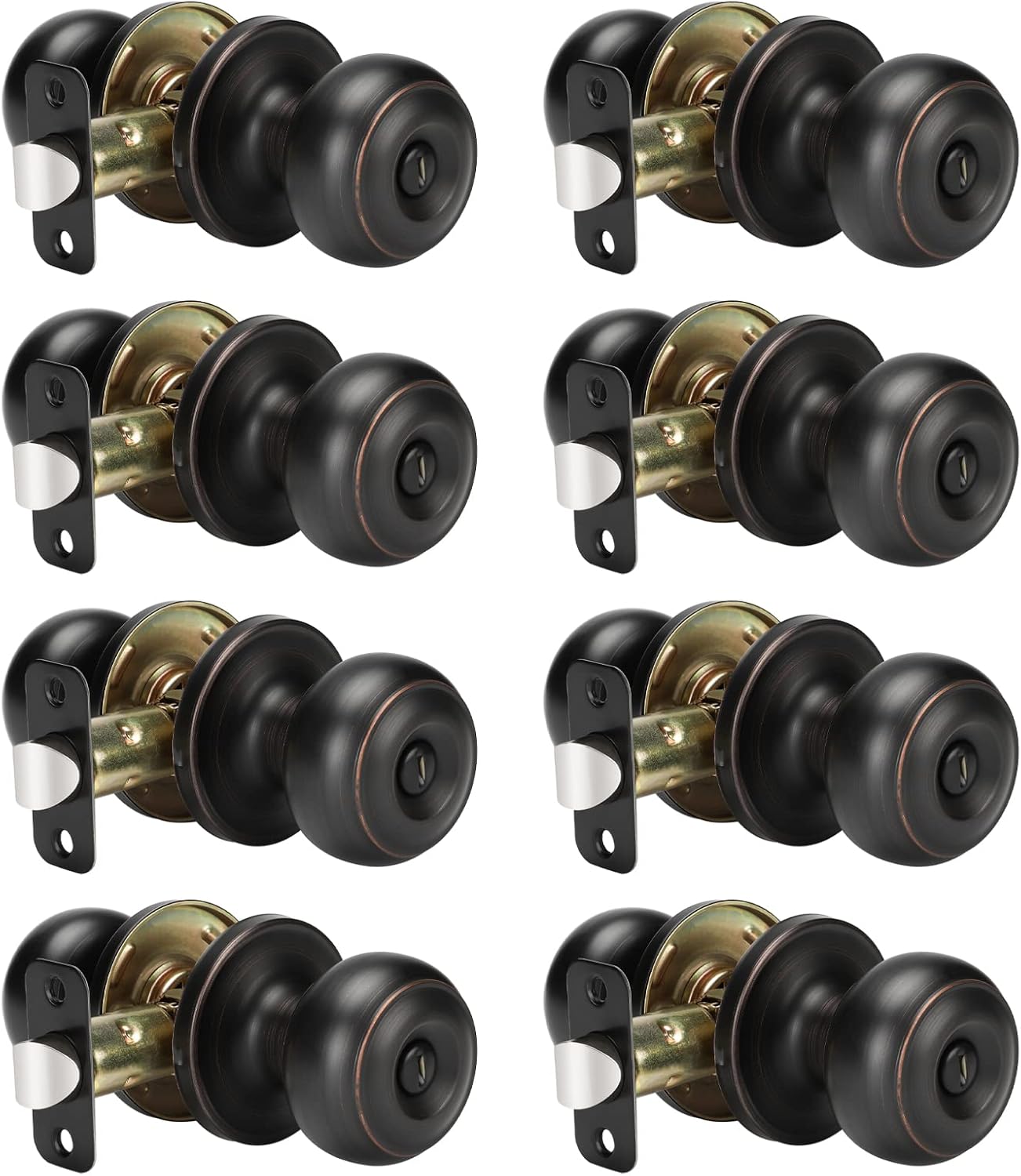 Haidms Oil Rubbed Bronze Door Knobs for Privacy Needs