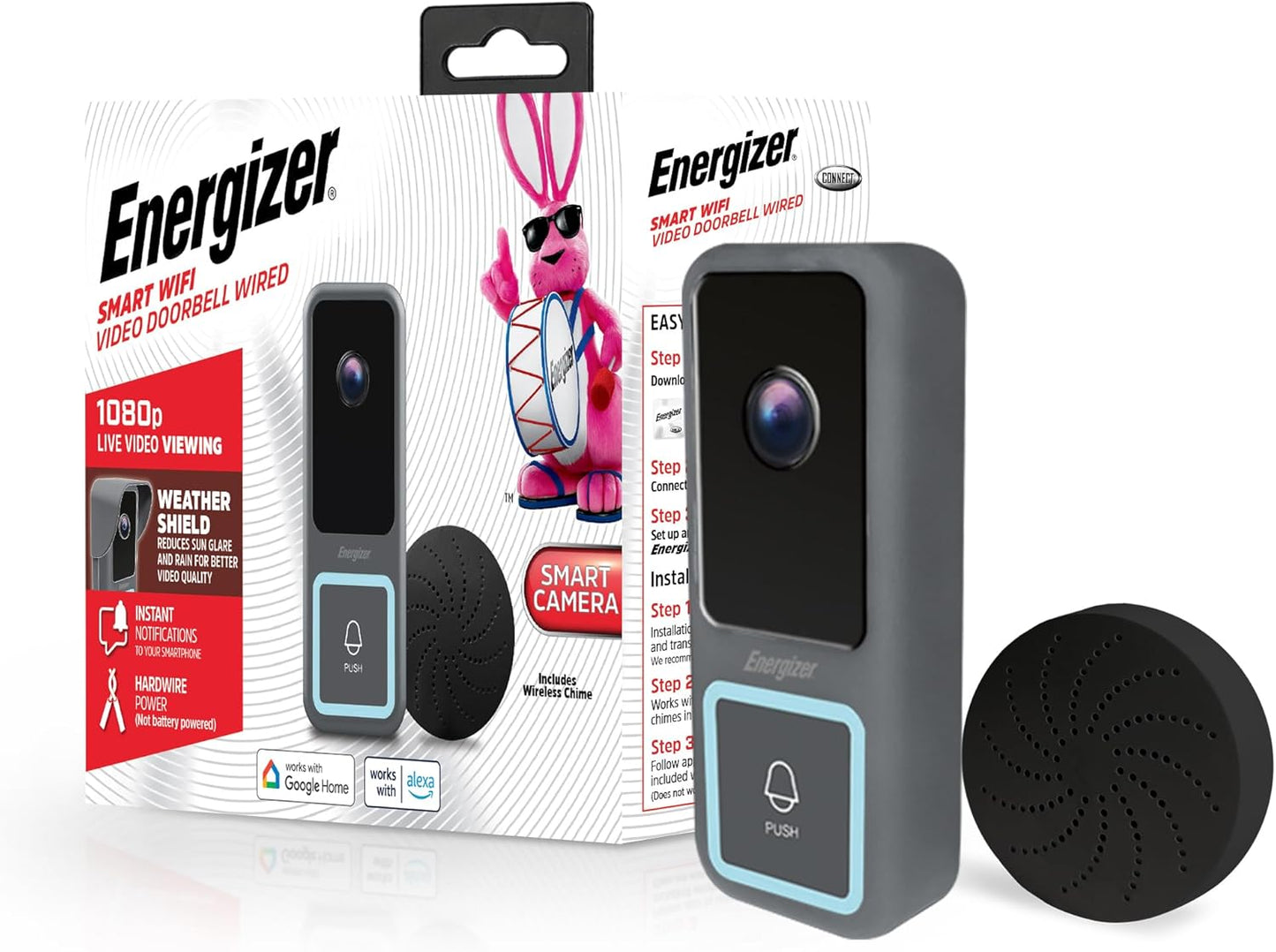 1080p Video Doorbell with 2-Way Audio
