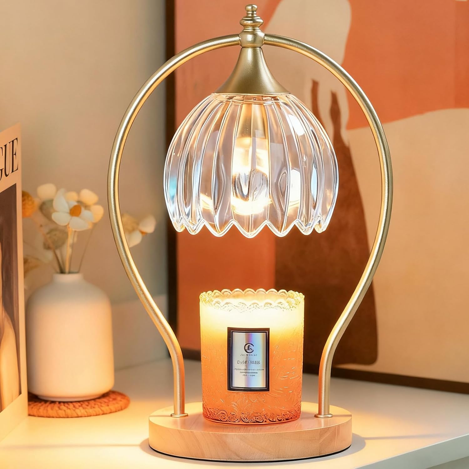 Candle Warmer Lamp with Timer - Dimmer Electric Candle Warmer