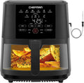 Chefman 8 Qt Air Fryer with Probe Thermometer - 8 Presets, Compact Design