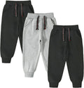 Funnymore 3 Pack Toddler Boys and Girls Cotton Sweatpants