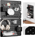 Pegboard Wall Organizer Kit with 13 Accessories for Home Use