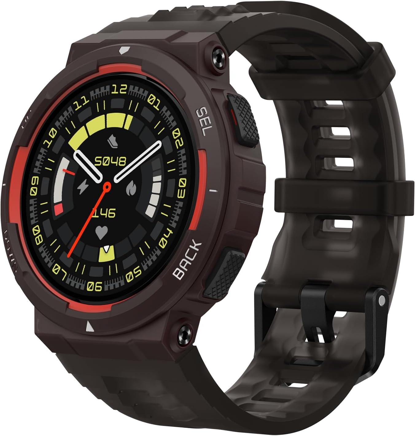 Amazfit Active Edge 46mm: Rugged Fitness Watch with AI Coach, Long Battery