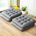 Floor Pillow Set of 4 Memory Foam Meditation Cushion - Soft Support