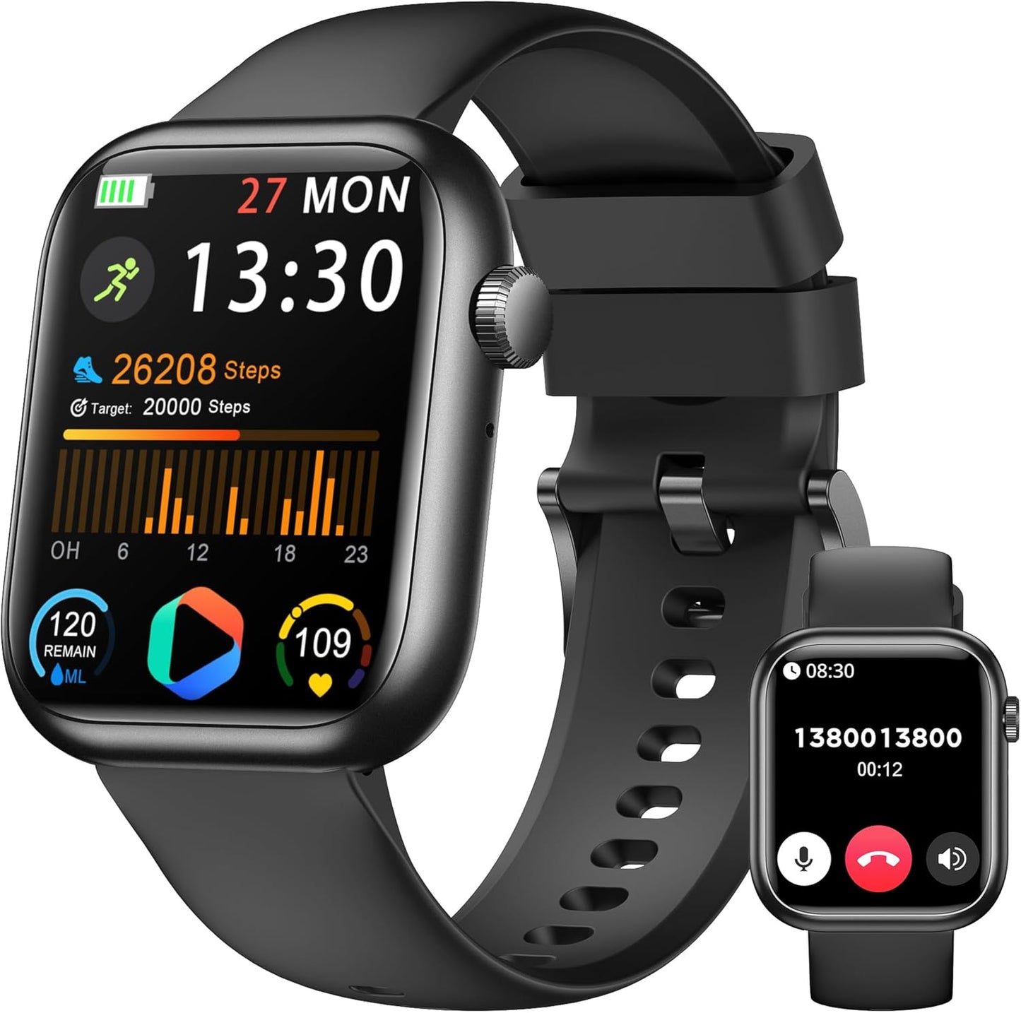 Smart Watch for Men Women with Bluetooth Calling and Health Tracking
