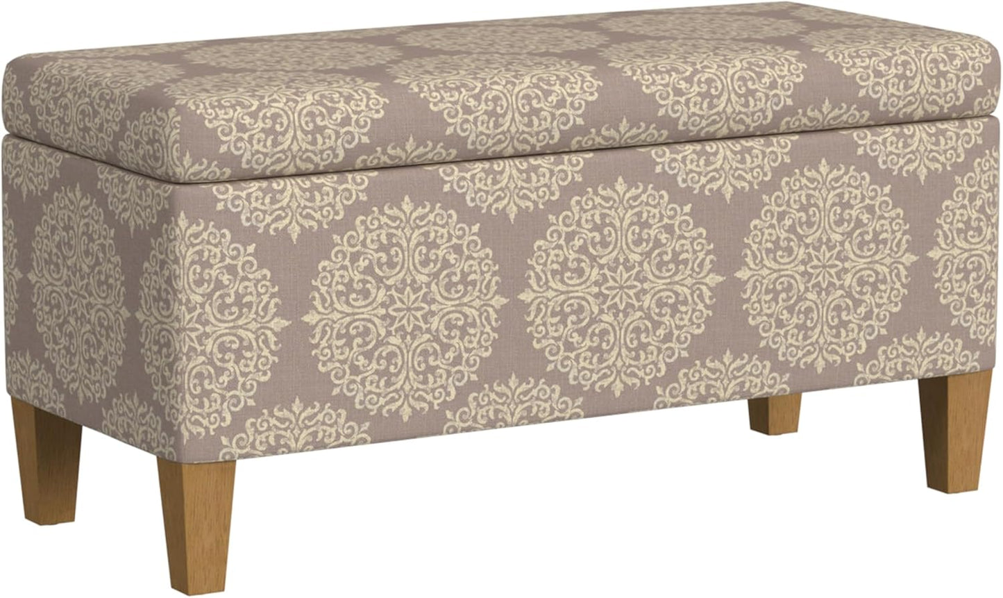 HomePop Drake Large Decorative Storage Bench for Stylish Living