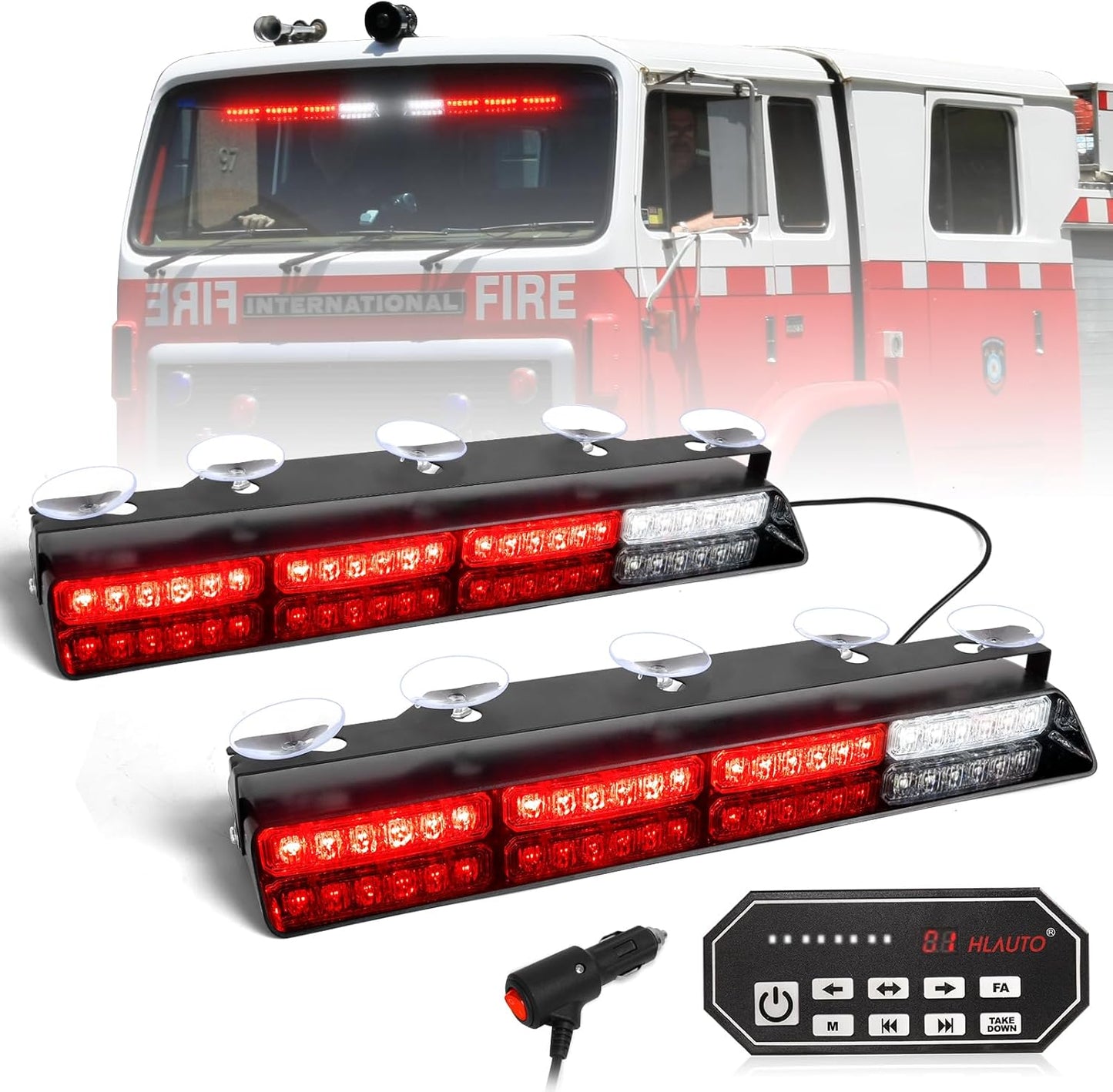 HLauto 604N Emergency Dash Strobe Lights for Trucks Vehicles