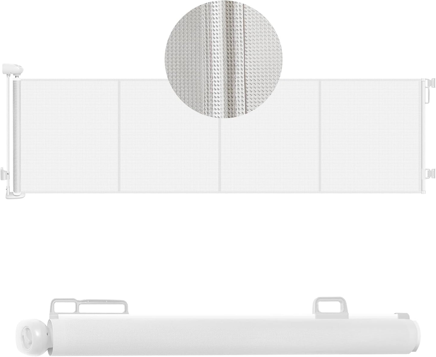 157in Extra Wide Retractable Baby Gates for Indoor and Outdoor