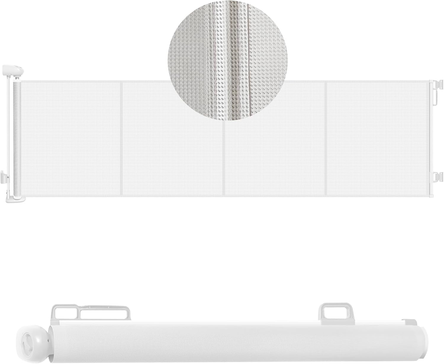 157in Extra Wide Retractable Baby Gates for Indoor and Outdoor