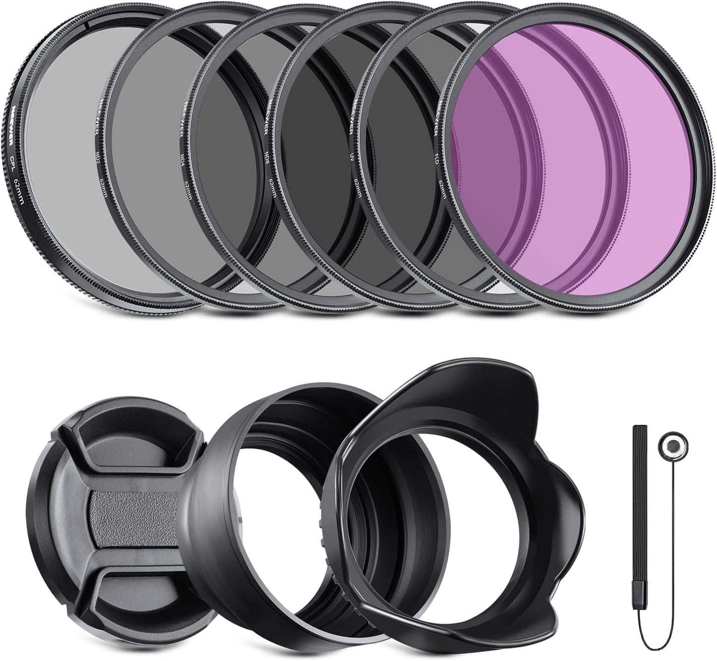 NEEWER 62mm ND Filter Kit for Superior Photography Control