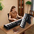 Portable Piano Keyboard 88 Key Foldable Weighted Keyboard - Compact