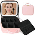 LED Mirror Travel Makeup Bag for Women's Beauty Essentials