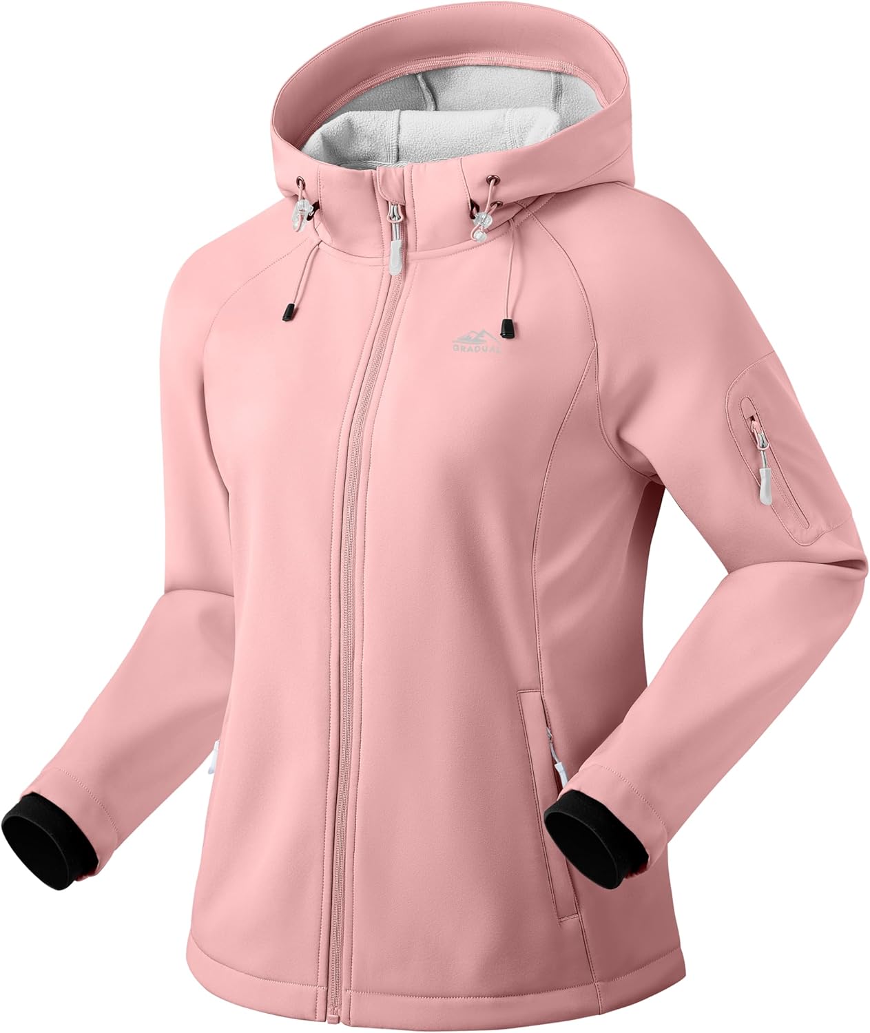 G Gradual Women's Fleece Lined Softshell Jacket for All Seasons