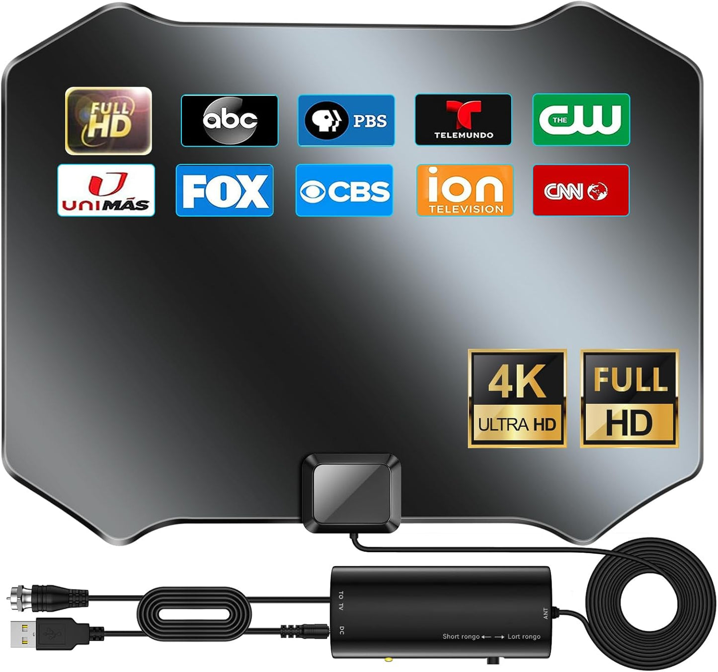 980+ Miles Range TV Antenna for Smart TV with Amplifier