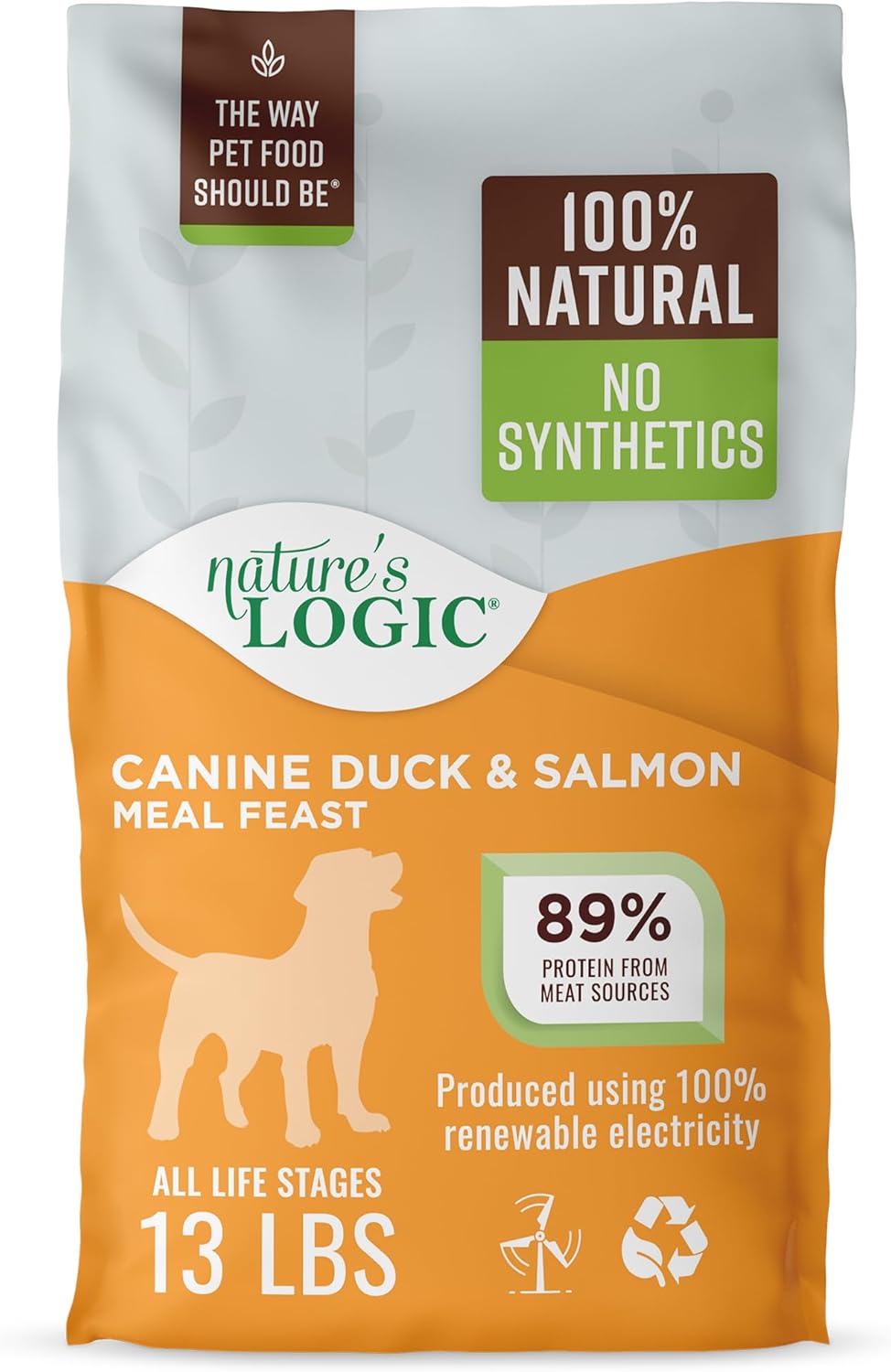 Nature's Logic Dry Dog Food - High Protein Duck & Salmon Meal