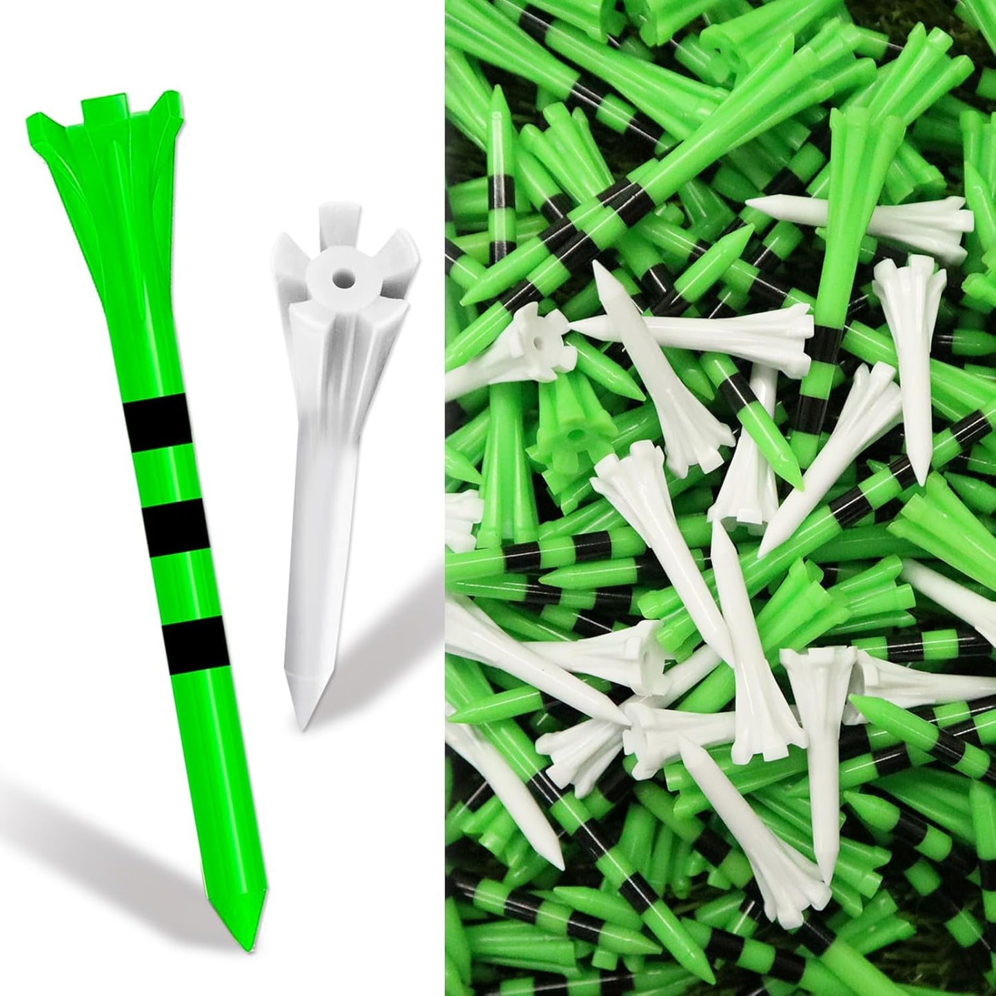 FINGER TEN Unbreakable Golf Tees Pack - Reduce Friction!