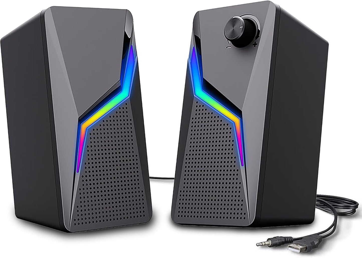 ROSON Gaming Speakers: Enhanced Bass, Volume Control