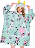 Wearable Blanket Hoodie for Adults - Oversized Fluffy Comfort