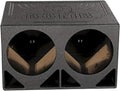 Q Power QBOMB12TB Dual 12-In Triangle Ported Speaker Box - Deep Bass