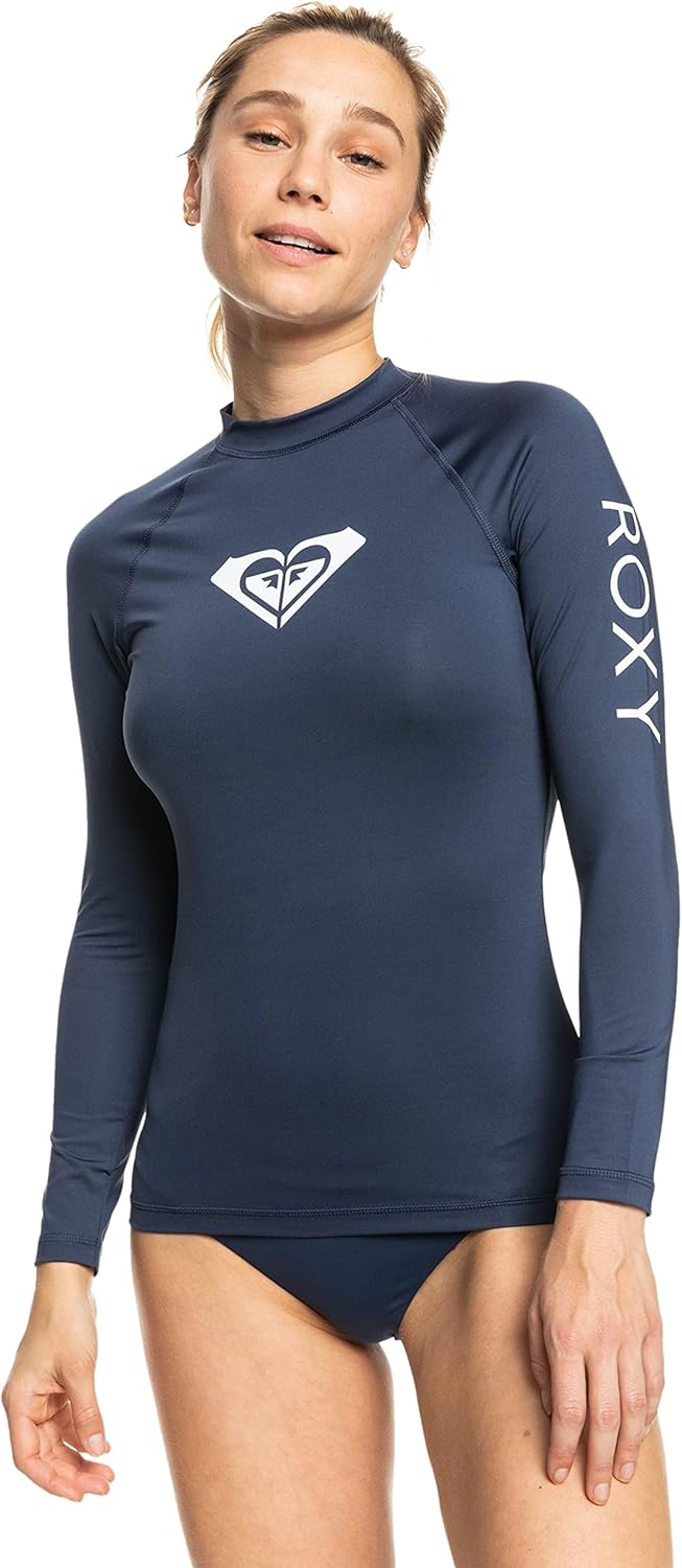 Roxy Womens Fitted Rashguard with UPF 50+ for Active Lifestyle
