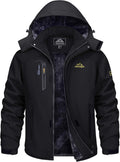 TACVASEN Winter Jacket Men's Water-Resistant Fleece Ski Coat - Warm