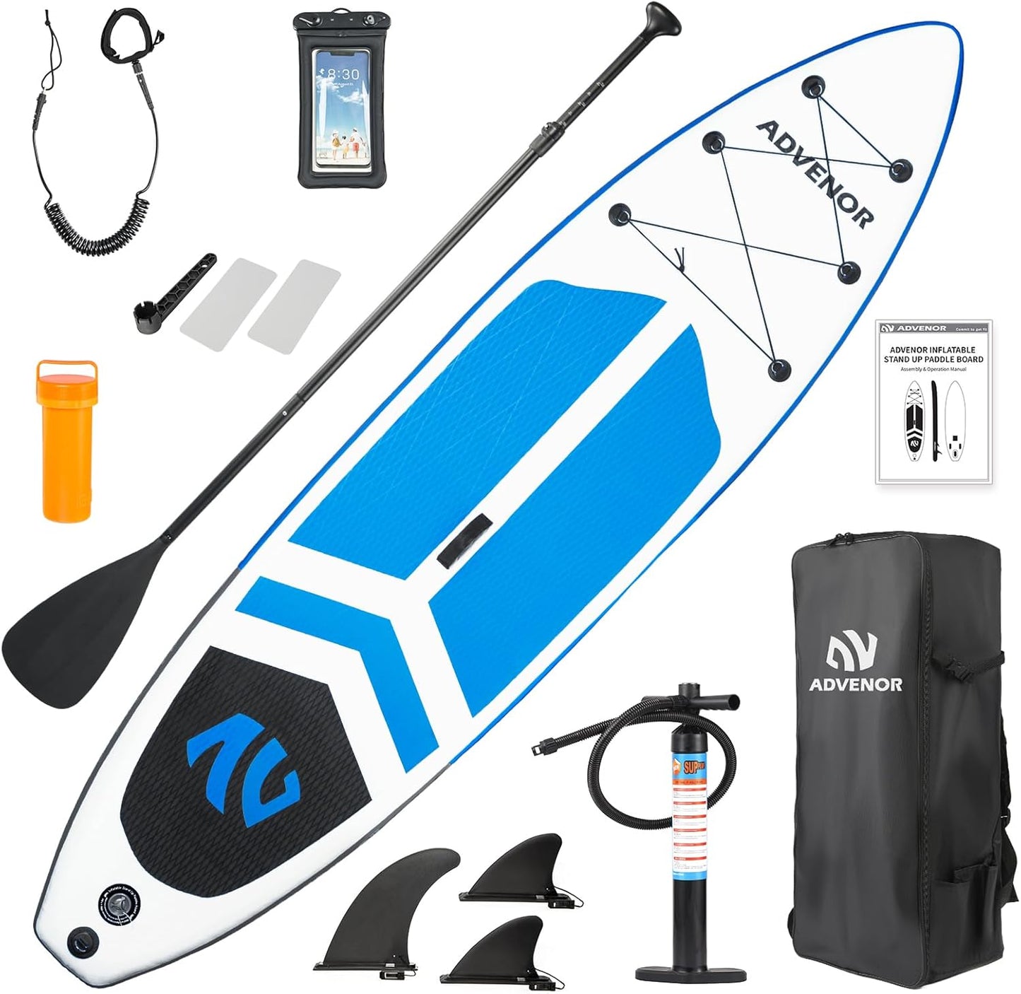 ADVENOR Inflatable Paddle Board 11ftx33ft for Stability and Fun