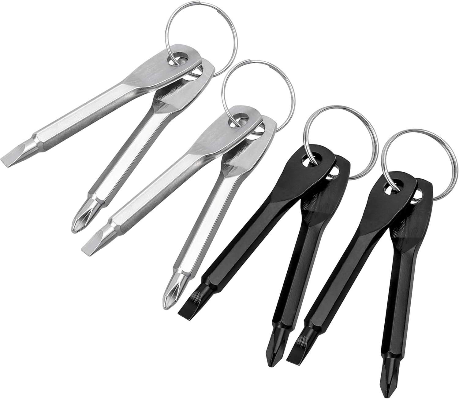 YAKAMOZ 8Pcs Mini Keychain Screwdriver Set | Portable EDC Tool