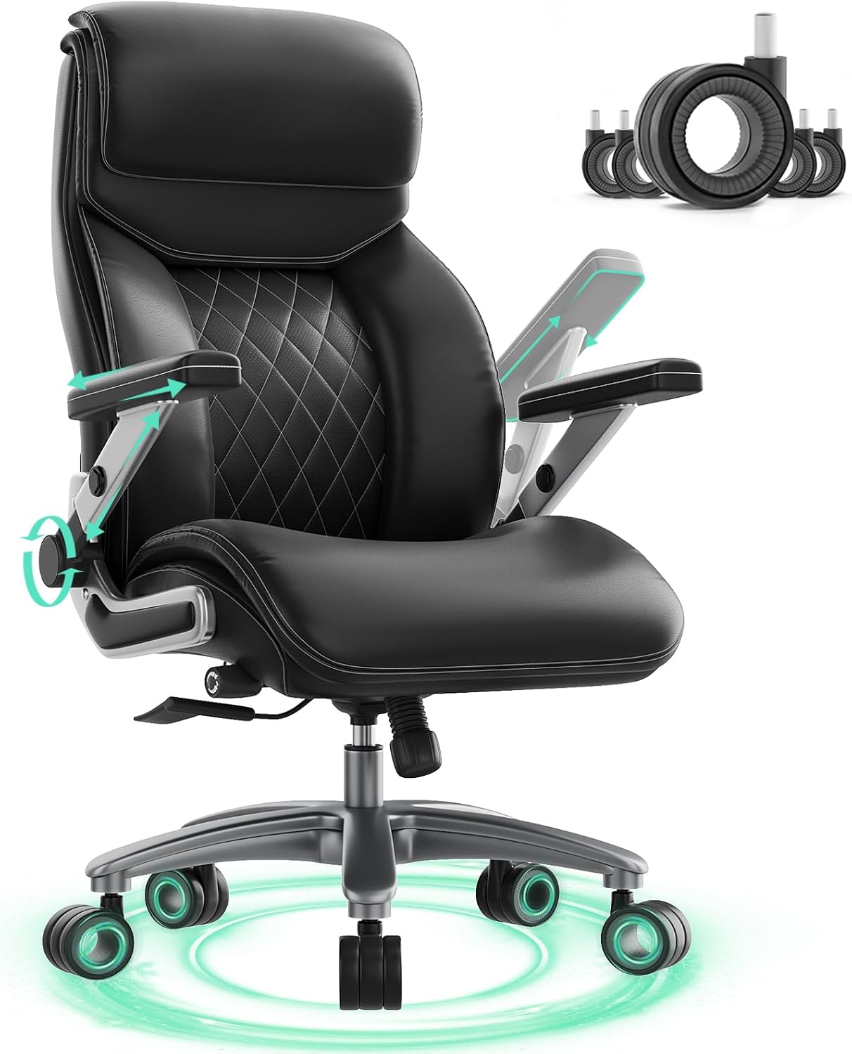 Big and Tall Office Chair with 5D Arms for Ultimate Comfort