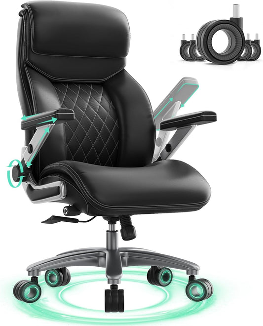 Big and Tall Office Chair with 5D Arms for Ultimate Comfort