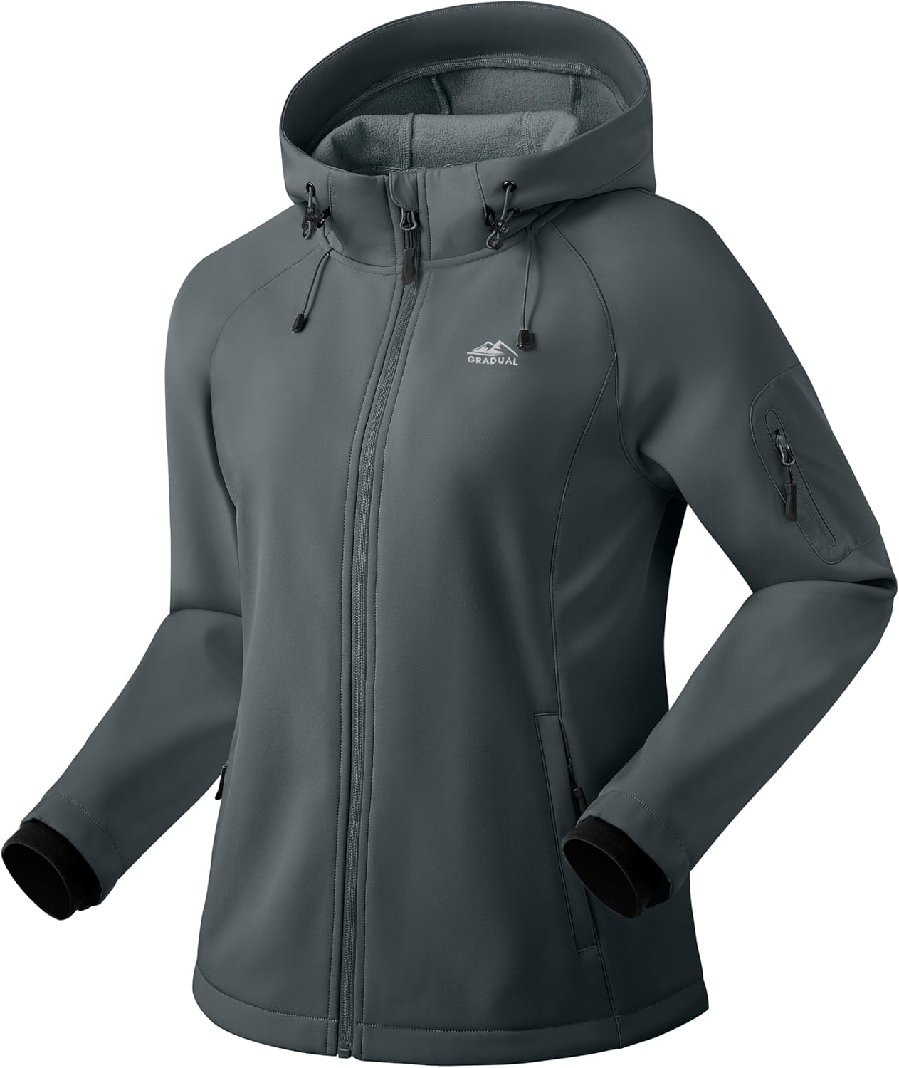 G Gradual Women's Fleece Lined Softshell Jacket for All Seasons