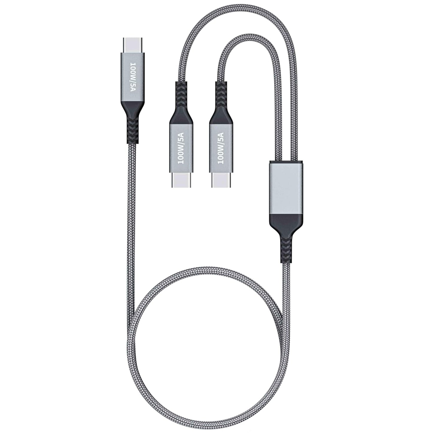 5A Fast Charge USB-C Splitter Cable for Multiple Devices