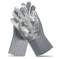 Pet Grooming Gloves Gentle Bathing Brush - Five Finger Massage Mitt