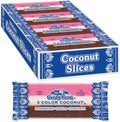 Neapolitan Coconut Slice Candy Bars - Vanilla, Chocolate & Strawberry
