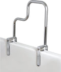 Tri-Grip Bathtub Handle Grab Bar with Chrome Finish - Stable Support