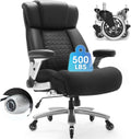 500lbs Big & Tall Office Chair with Adjustable Lumbar Support - Uiesno