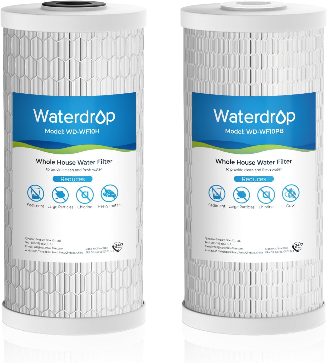Waterdrop Whole House Water Filter Cartridge Replacement for GE